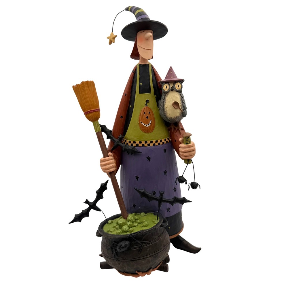 Williraye Studio "Hagatha's Hairloom Recipe" 11" Witch Halloween Figurine WW6140